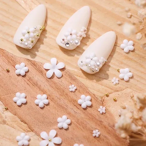 Cham hoa nhí sứ mix bi gắn móng tạo vô số mẫu nail xinh siêu HOT