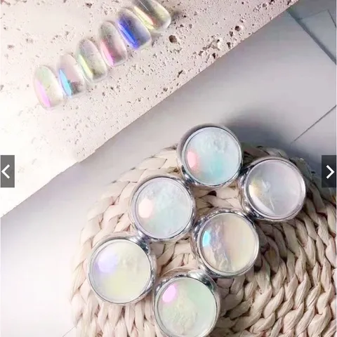 Set 6 hũ tráng gương ánh trai design nail tráng gương siêu HOT