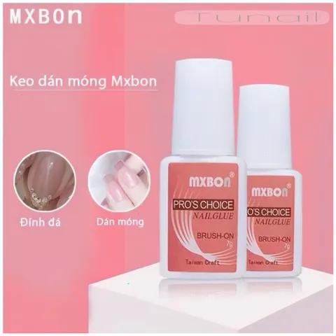 ( Giá sỉ ) Combo 10 chai keo MXBON PRO'S CHOICE Chính Hãng gắn móng đính đá siêu bền Ngành Nail chai 7g