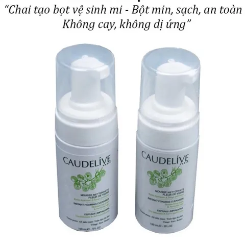 Xịt tạo bọt vệ sinh mi Caudelive không cay mắt sạch sâu hàng chuẩn