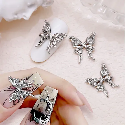 Set charm kim loại hồ điệp mix đủ mẫu đính móng nailbox siêu đẹp Hot