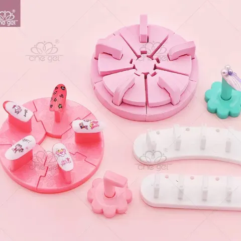 Đế tròn tập sơn vẽ móng tháo rời tiện lợi ngành nail
