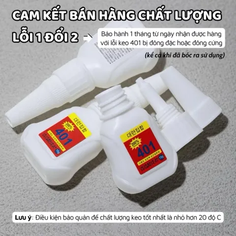 ( Giá sỉ ) Combo 10 keo 401 trắng 200% mẫu mới độ bền gấp 2 lần không bị trắng keo CHÍNH HÃNG