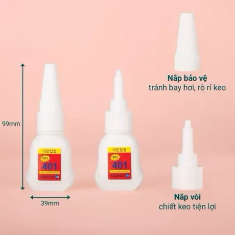 ( Giá sỉ ) Combo 10 keo 401 trắng 200% mẫu mới độ bền gấp 2 lần không bị trắng keo CHÍNH HÃNG