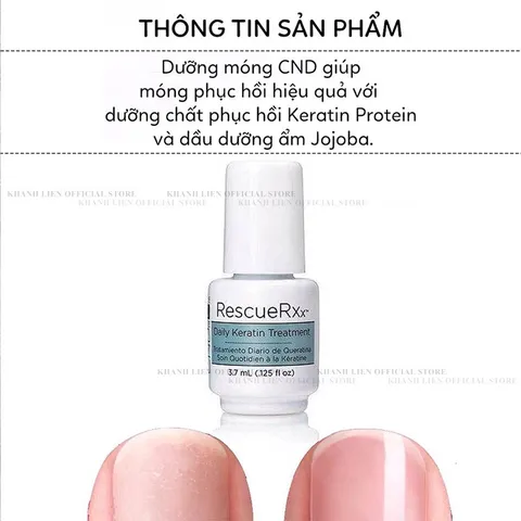 Dưỡng móng CND phục hồi móng siêu tốc , chống gãy dưỡng móng cứng cáp chắc khoẻ hàng chuẩn