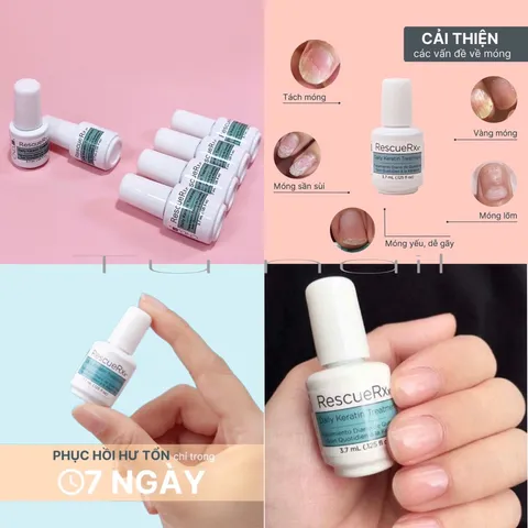 Dưỡng móng CND phục hồi móng siêu tốc , chống gãy dưỡng móng cứng cáp chắc khoẻ hàng chuẩn
