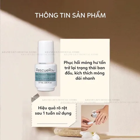 Dưỡng móng CND phục hồi móng siêu tốc , chống gãy dưỡng móng cứng cáp chắc khoẻ hàng chuẩn