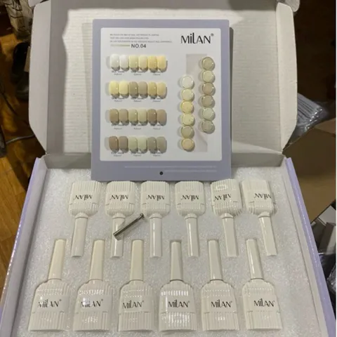 Set sơn gel Trắng Milan 12 màu đủ tông HOT nhất ( Tặng kèm bảng màu xịn )