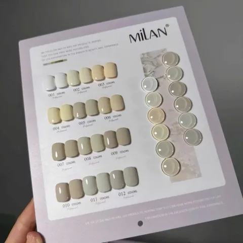 Set sơn gel Trắng Milan 12 màu đủ tông HOT nhất ( Tặng kèm bảng màu xịn )