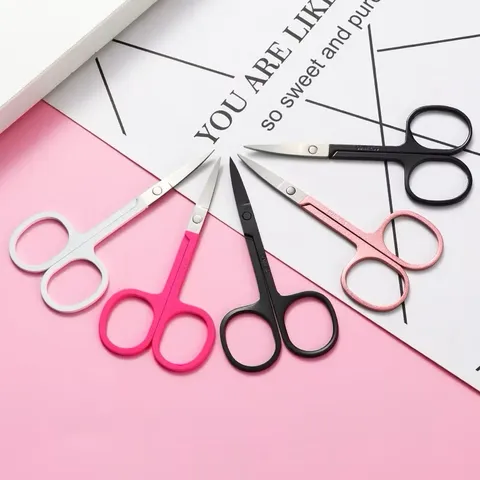 Kéo cắt tỉa lông mày, lông mi đầu nhọn đa năng chất liệu thép không gỉ siêu bén bền (Loại 1)