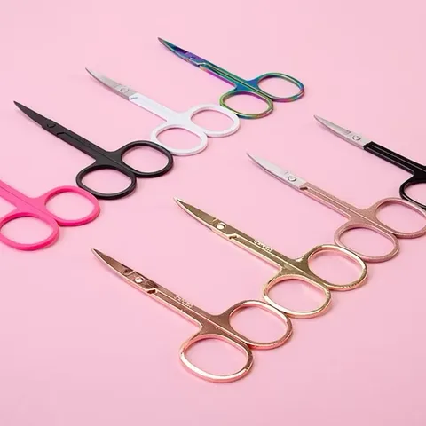 Kéo cắt tỉa lông mày, lông mi đầu nhọn đa năng chất liệu thép không gỉ siêu bén bền (Loại 1)