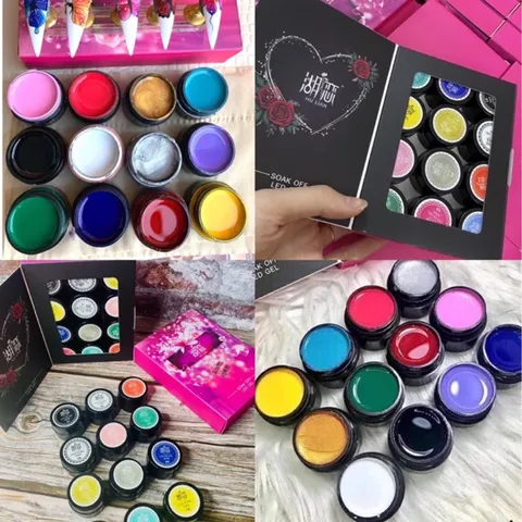 Set gel vẽ móng 12 hũ siêu đặc đầy đủ màu cơ bản nhất chuẩn xịn