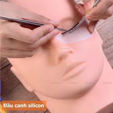 Mi giả dán canh tập nối chuyên dụng loại 1 mềm đẹp khay 5 cặp mi tập nối