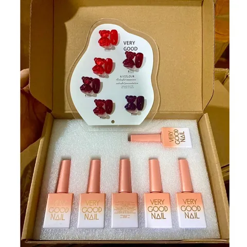 Set sơn đỏ Milan 6 màu cơ bản chất siêu đặc đẹp chai 15ml ( Tặng kèm bảng màu )
