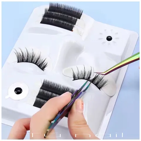 Khay nhựa mặt nạ nhựa tập nối mi chuyên dụng tiện lợi siêu gọn nhẹ dễ thao tác nối mi