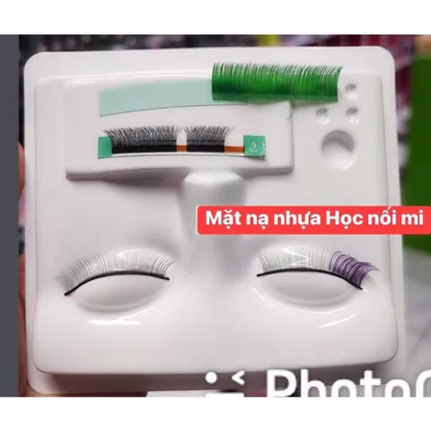 Khay nhựa mặt nạ nhựa tập nối mi chuyên dụng tiện lợi siêu gọn nhẹ dễ thao tác nối mi