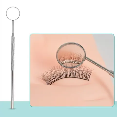 Gương soi mi nối - Gương soi chân mi đa năng thép không gỉ chuẩn loại 1 - dụng cụ nối mi chuyên dụng