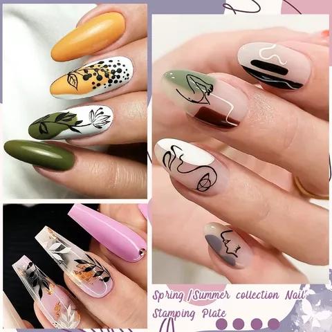 Set khuôn in hình nail siêu tiện ích cho chi em ngành nail tạo kiểu móng siêu nhanh siêu đẹp