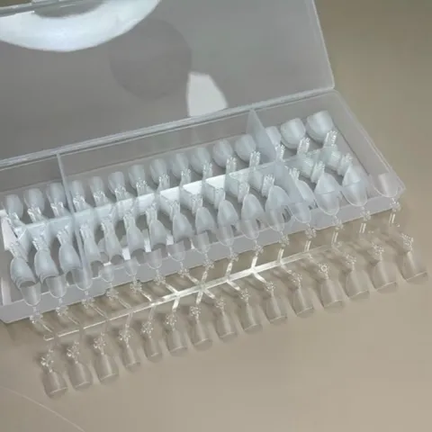 Móng típ nối Vuông Thang ngắn - Tròn ngắn dạng vỉ hộp 240 móng siêu mỏng dẻo chuẩn phom Loại 1