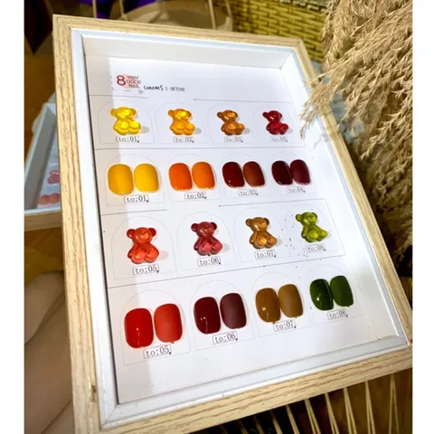 Set 8 màu sơn gấu verygood siêu phẩm tặng bảng màu siêu chất