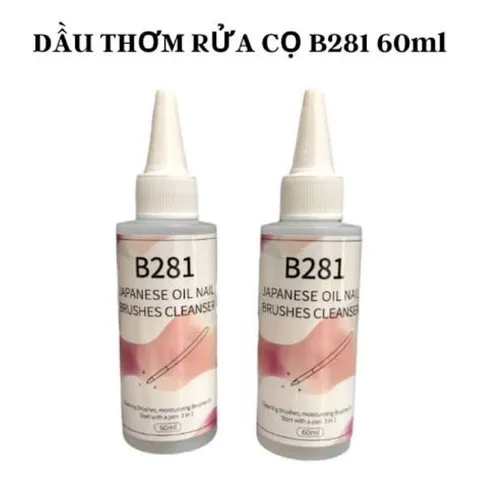 Nước dầu rửa cọ Linail B281 giúp làm sạch mềm cọ dưỡng cọ tặng độ bền cho cọ hàng chuẩn