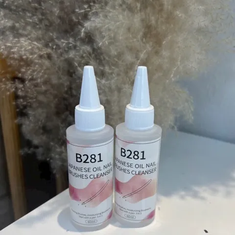 Nước dầu rửa cọ Linail B281 giúp làm sạch mềm cọ dưỡng cọ tặng độ bền cho cọ hàng chuẩn