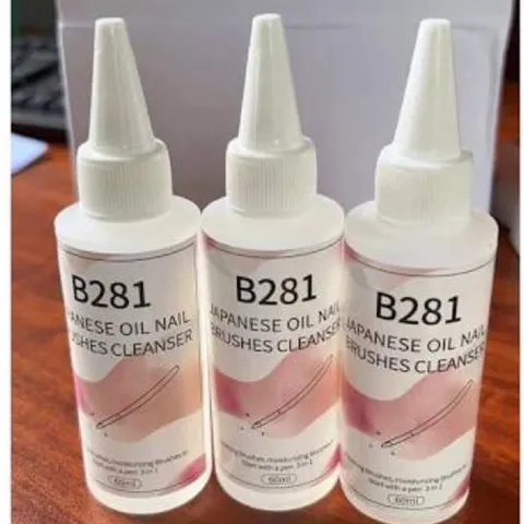 Nước dầu rửa cọ Linail B281 giúp làm sạch mềm cọ dưỡng cọ tặng độ bền cho cọ hàng chuẩn