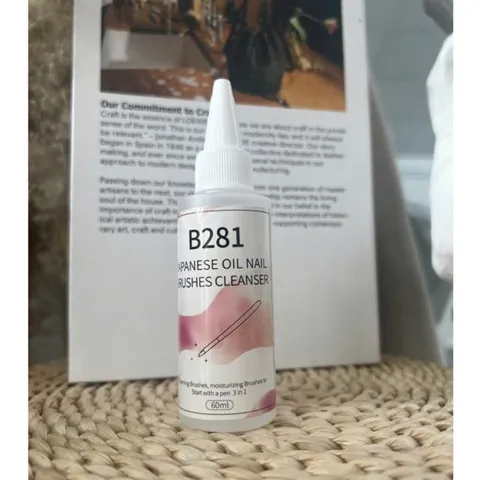 Nước dầu rửa cọ Linail B281 giúp làm sạch mềm cọ dưỡng cọ tặng độ bền cho cọ hàng chuẩn