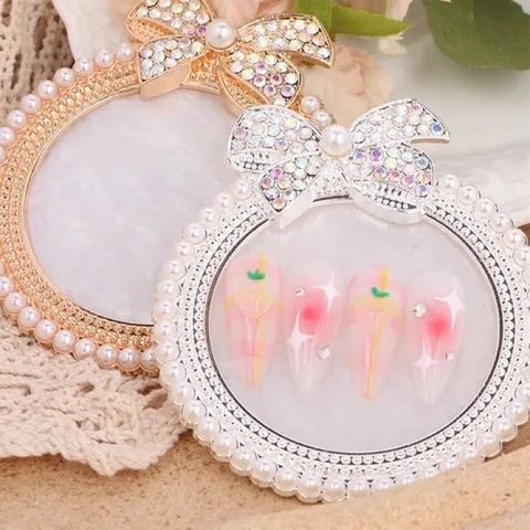 Khay tròn viền ngọc chụp hình pha sơn đa năng siêu đẹp