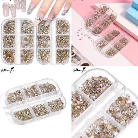 Đá trắng khay 6 ngăn mix đủ size siêu sáng đẹp
