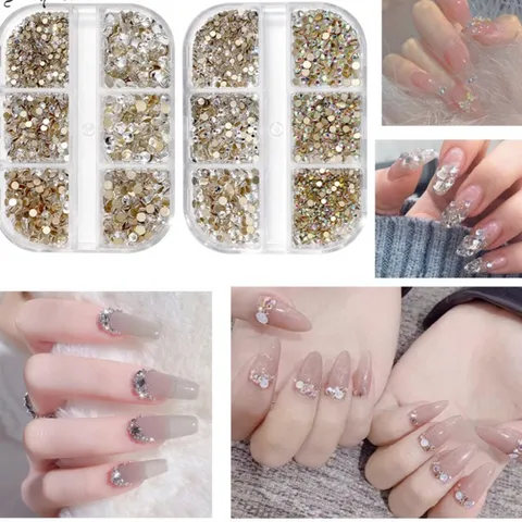 Đá trắng khay 6 ngăn mix đủ size siêu sáng đẹp