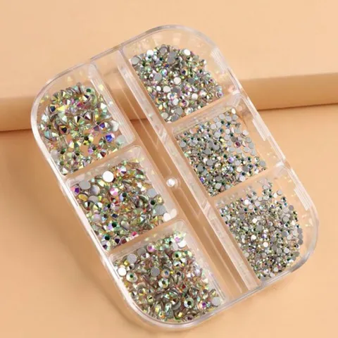 Đá trắng khay 6 ngăn mix đủ size siêu sáng đẹp