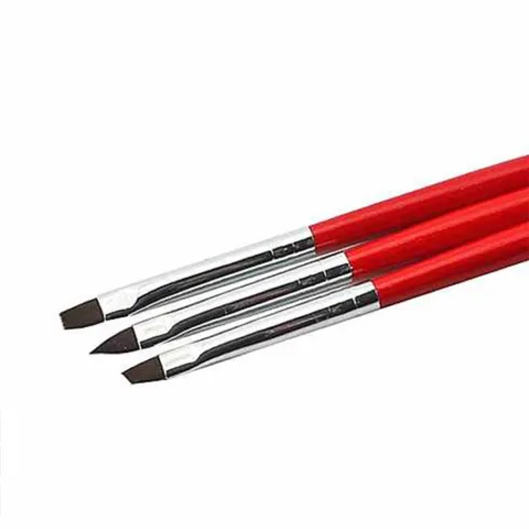 Set 3 cây cọ cọ bản vẽ móng cao cấp lông mướt chuyên dụng ngành nail