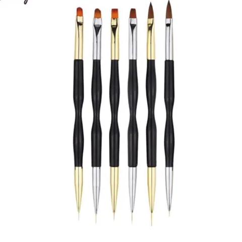 Set cọ 2 đầu vẽ nail , đắp gel , chải sơn gel siêu tiện lợi lông xịn đẹp vẽ chuẩn từng milimet