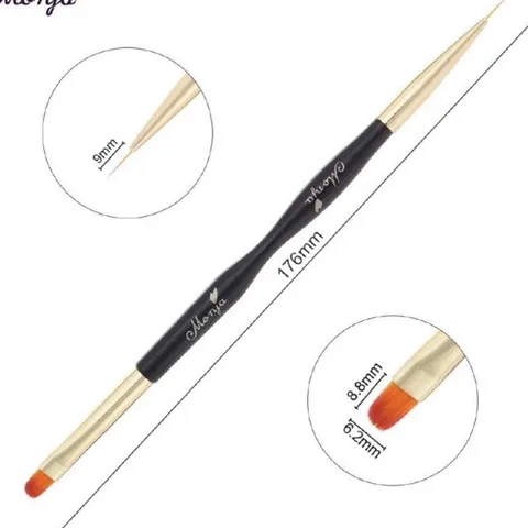 Set cọ 2 đầu vẽ nail , đắp gel , chải sơn gel siêu tiện lợi lông xịn đẹp vẽ chuẩn từng milimet