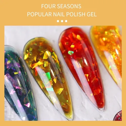 Set gel nhũ xà cừ hổ phách siêu đẹp lẻ màu chuẩn xịn