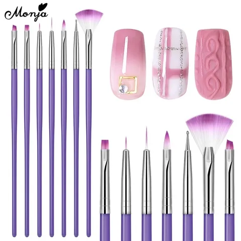 Set 7 cọ siêu mảnh đủ cây cơ bản nhất làm móng chuẩn xịn từng milimet