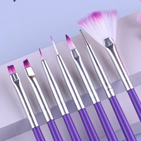 Set 7 cọ siêu mảnh đủ cây cơ bản nhất làm móng chuẩn xịn từng milimet
