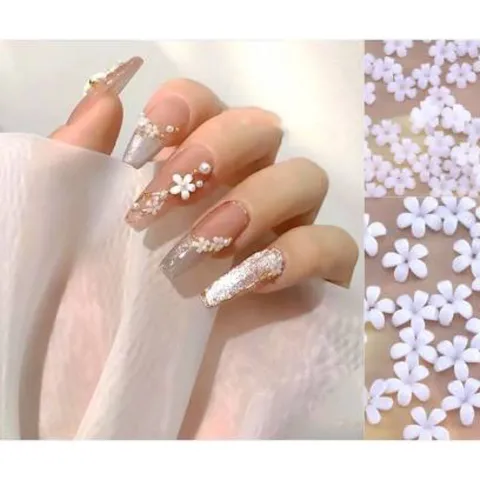 Cham hoa hồng hoa nhí nail trang trí tạo vô số mẫu nail xinh