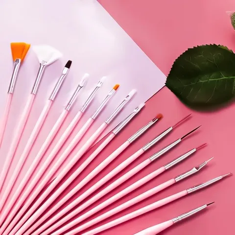 Sét 15 chiếc cọ vẽ làm nail đủ cây cần thiết chuyên dụng siêu rẻ đẹp