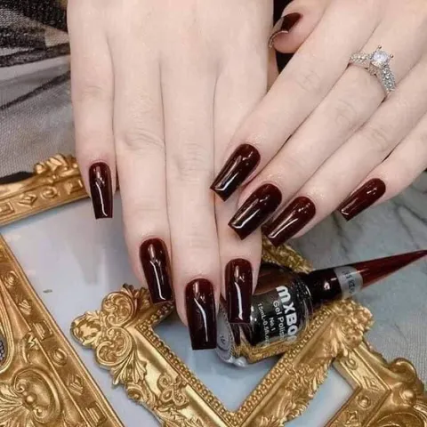 Sét 6 chai sơn gel mxbon tông đỏ thời thượng chính hãng chất siêu đặc đẹp chuẩn màu siêu HOT