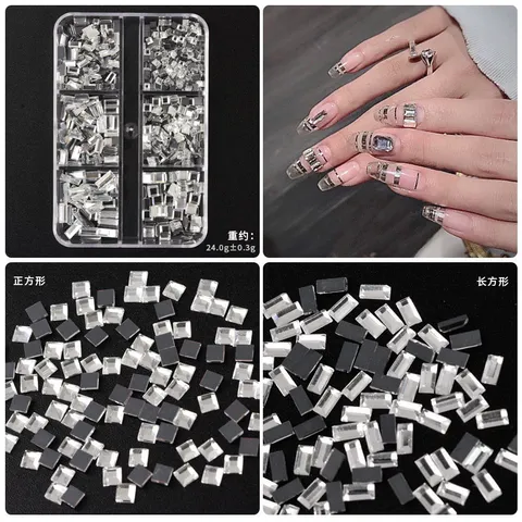 Đá khối chữ nhật khay tròn đính móng siêu sáng đẹp