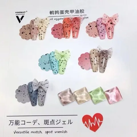 Sơn Top trứng cút tạo mẫu nail trứng cút , nail đốm đen mẫu mới siêu HOT [ TÚ ANH NAIL ]