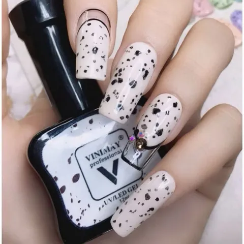 Sơn Top trứng cút tạo mẫu nail trứng cút , nail đốm đen mẫu mới siêu HOT [ TÚ ANH NAIL ]