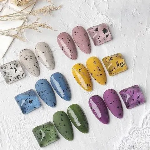 Sơn Top trứng cút tạo mẫu nail trứng cút , nail đốm đen mẫu mới siêu HOT [ TÚ ANH NAIL ]