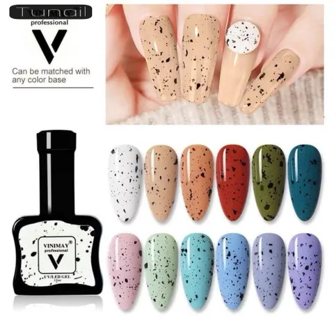 Sơn Top trứng cút tạo mẫu nail trứng cút , nail đốm đen mẫu mới siêu HOT [ TÚ ANH NAIL ]