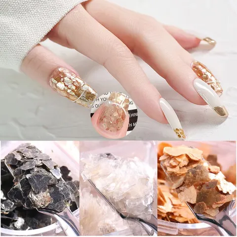 Nhũ vảy đá siêu mỏng trang trí móng 6 ngăn siêu đẹp HOT