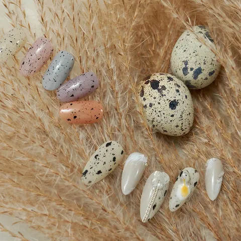 Sơn Top trứng cút tạo mẫu nail trứng cút , nail đốm đen mẫu mới siêu HOT [ TÚ ANH NAIL ]