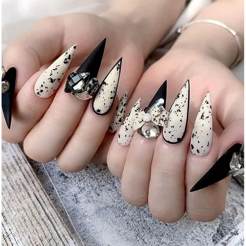 Sơn Top trứng cút tạo mẫu nail trứng cút , nail đốm đen mẫu mới siêu HOT [ TÚ ANH NAIL ]