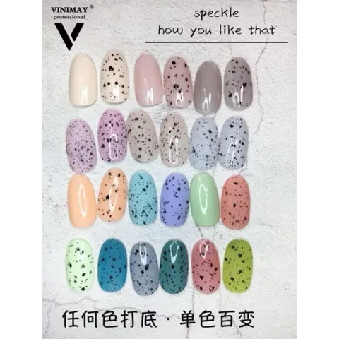 Sơn Top trứng cút tạo mẫu nail trứng cút , nail đốm đen mẫu mới siêu HOT [ TÚ ANH NAIL ]